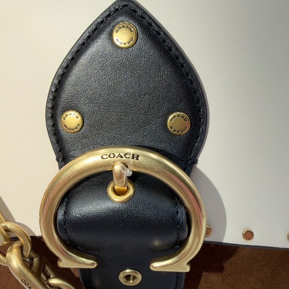 Coach Beat Saddle Bag B4RGI Khaki Multi - Picture 6 of 15